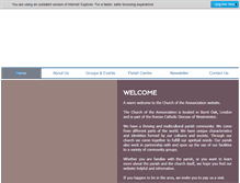 Tablet Screenshot of annunciationchurch.org.uk