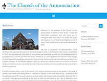 Tablet Screenshot of annunciationchurch.org